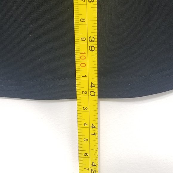 Thyme Maternity Black Zipper Faux Wrap Dress Event Business Casual Pregnancy - Picture 9 of 10